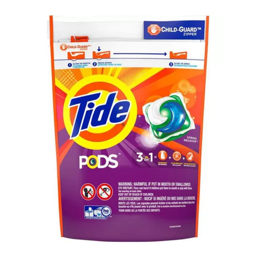 Sabão para Roupas Tide PODS Spring Meadow 39 Capsulas 3em1