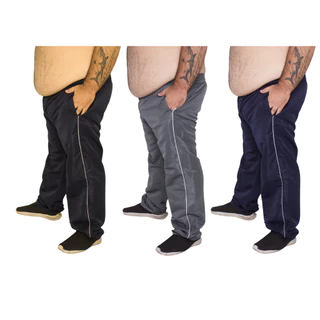 Calça Masculina Tactel Plus Size Reforçada Esportiva Pesca