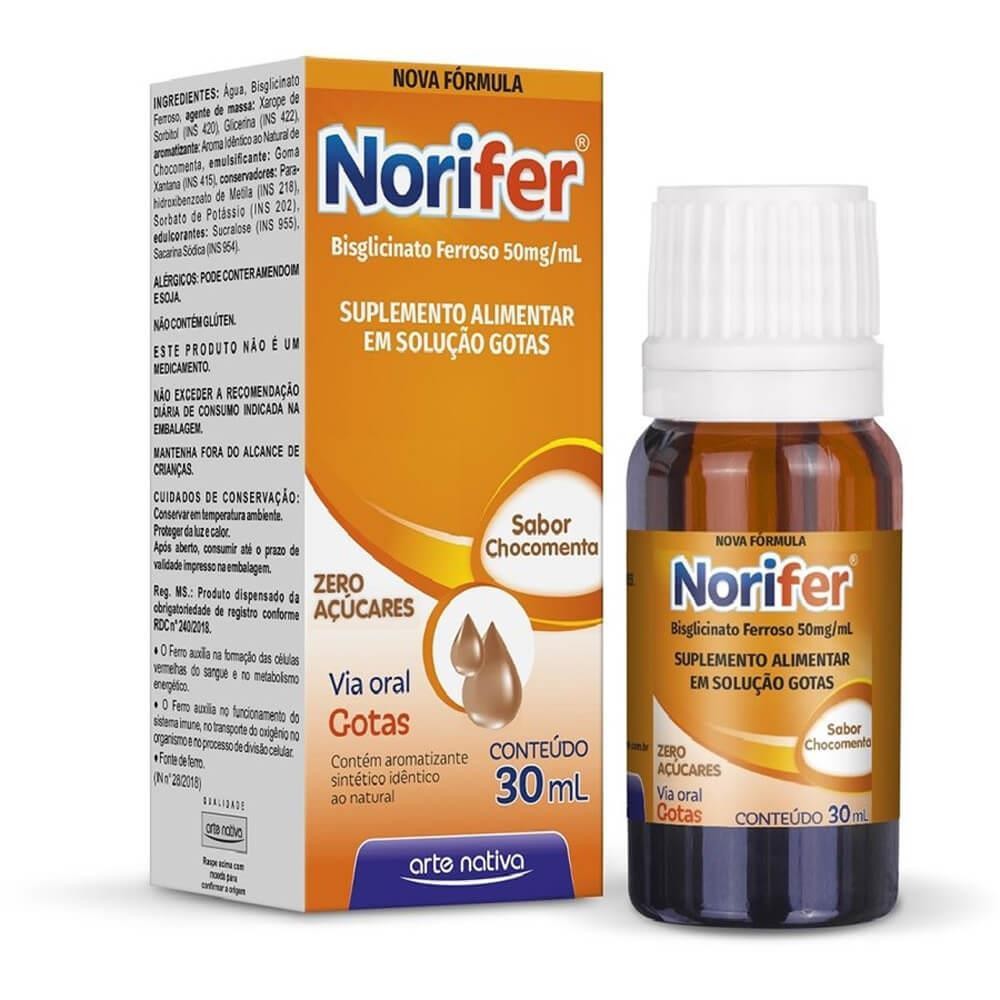 NORIFER COM 30ML SABOR CHOCOMENTA | Shopee Brasil