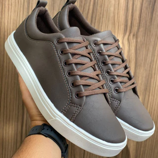 Tênis Sapatênis Masculino Casual Trabalho Estiloso Dia a Dia Lala Jacaré Qualidade Promoção