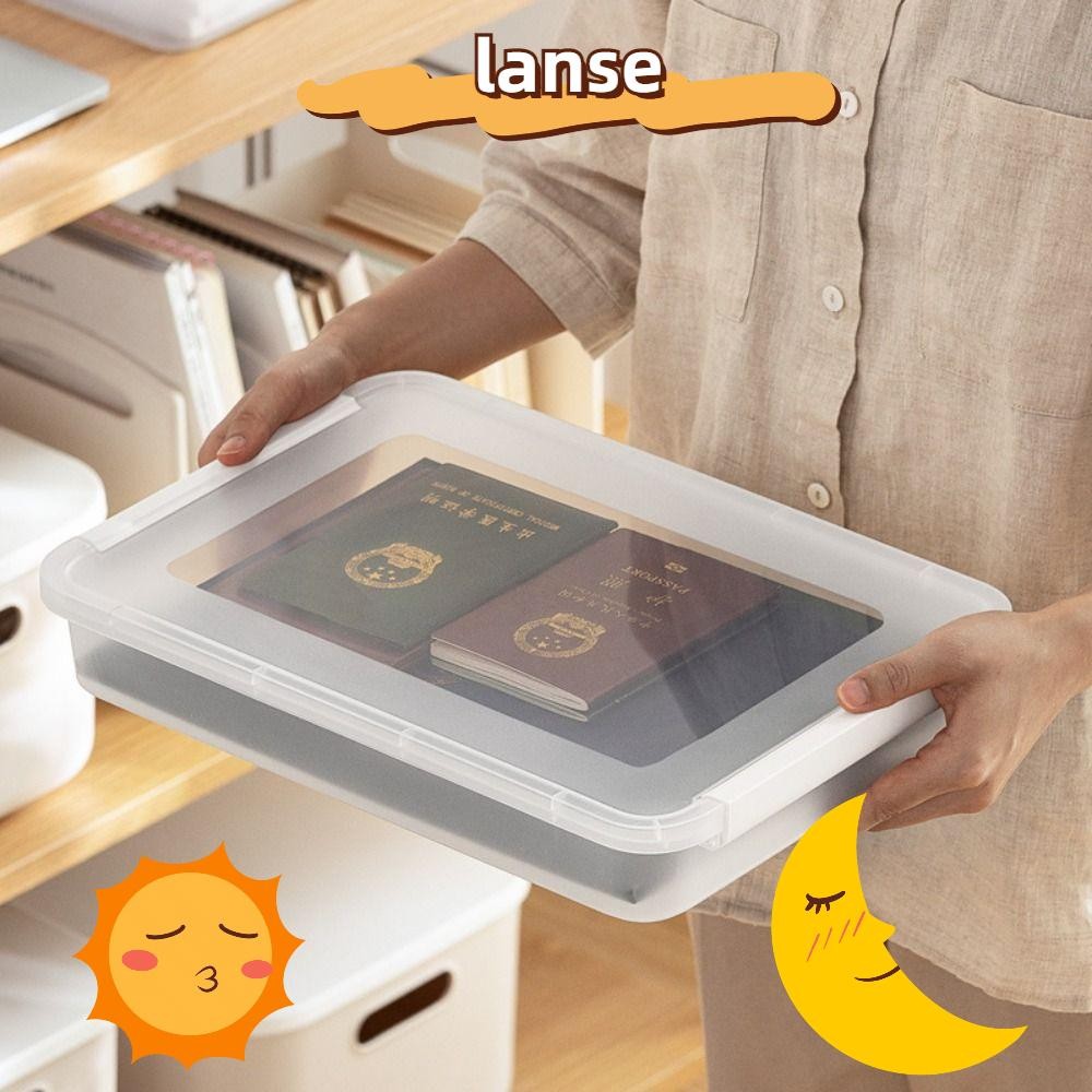 Organizador De Documentos LANSEL , Recipiente De Arquivo De Certificado De Plástico De Formato Quadrado , Caixa Organizadora Organizada