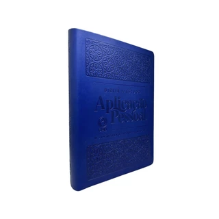 Bíblia de Estudo Aplicação Pessoal Grande Luxo Azul NVT | Cpad em Oferta na Shopee