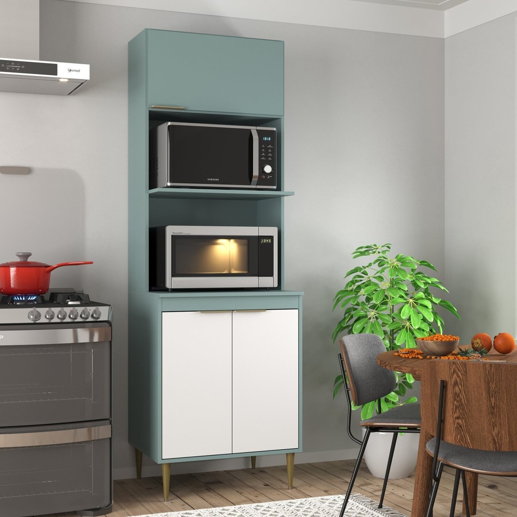 Armário Torre Quente Forno e Micro 40 Litros Jade | Shopee Brasil
