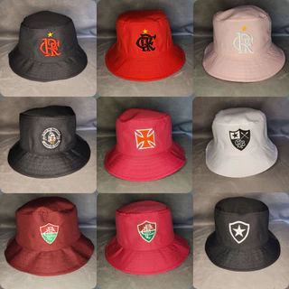Bucket Chapéu Boné Flamengo Vasco Botafogo Fluminense Adulto Masculino e Feminino