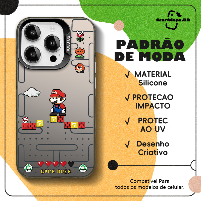 Animado vermelho Super Mário jogo casca mole Capa Com iPhone 11 12 13 14 15 pro max plus iPhone 7 8 x xr xs max plus