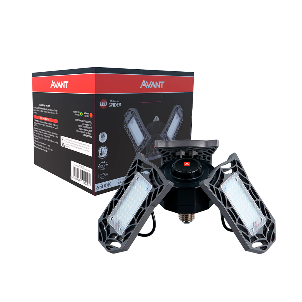 Lampada led Spider 100w 6500k Bivolt Ip20 E27 Pf Avant