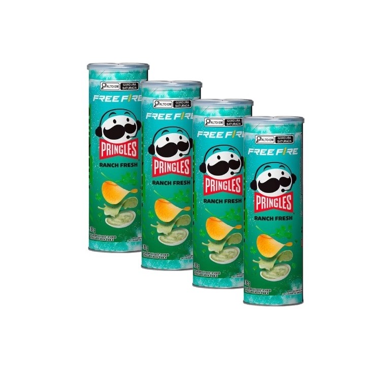 kit 4 Batata Pringles Sabor Ranch Fresh Edição Limitada 105g | Shopee ...