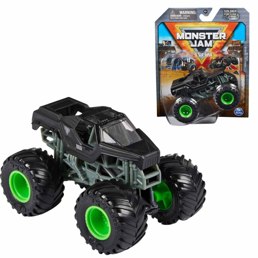 Carrinho Monster Jam 1:64 Soldier Fortune Black 2025 Sunny | Shopee Brasil