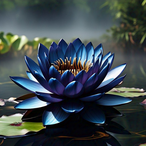 Rara Sementes de Flor de Lotus zul Metalico Com Manual de Plantio II ...