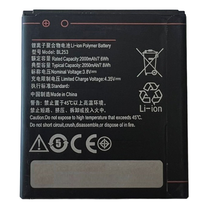 Bateria Modelo compativel para Bateria Bl253 Lenovo Vibe B A2016b30