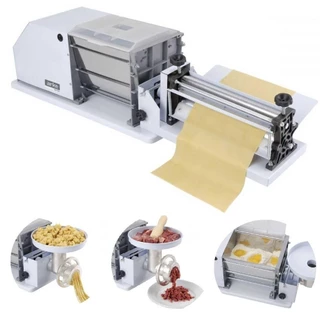 Máquina Massa Caseira 3kg Laminador Macarrão Espaguete Moedor Carne Sovadeira Multifuncional Bivolt