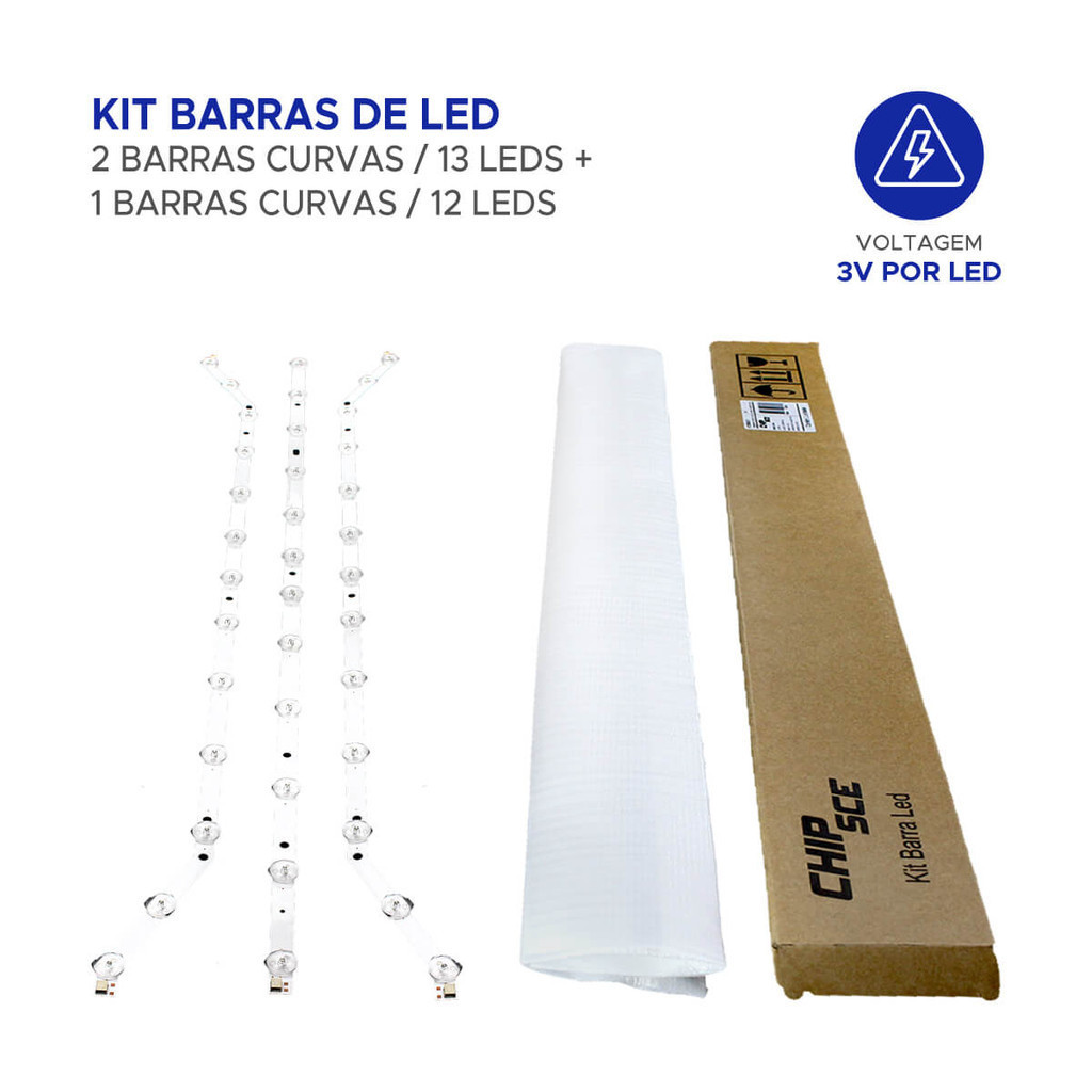 Kit Completo Barra Led Tv Un40fh5303 Un40fh6203 Un40fh5205