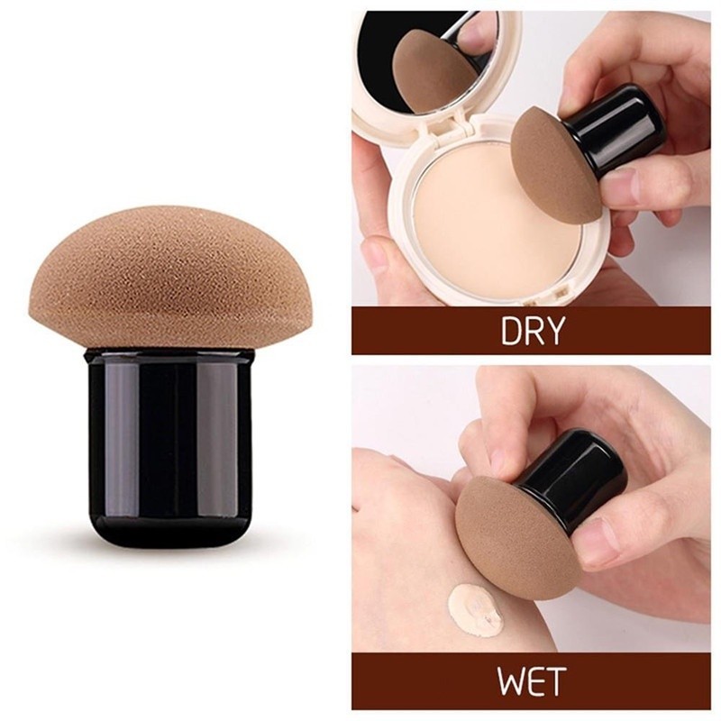 Ferramenta Cosmética Maquiagem Cogumelo Em Pó Cabeça De Esponja Puff