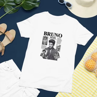 Camiseta Unissex Bruno Mars Cantor Moda Pop Música Show Festival Cantor Internacional Dance Bruninho