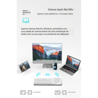 Teclado com conexão Bluetooth/2.4G/com fio teclado mecânico teclado para jogos