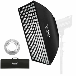 Softbox Godox 60x90cm com Grade Retangular Montagem Bowens