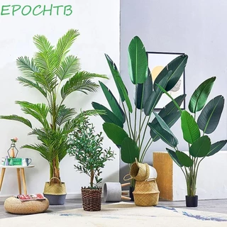 EPOCHTB Plantas De Banana Artificial Folhas , Plástico 12/18/24 De Palma Tropical Grande , Planta De Toque Real Falsa Decoração De Hotel Restaurante