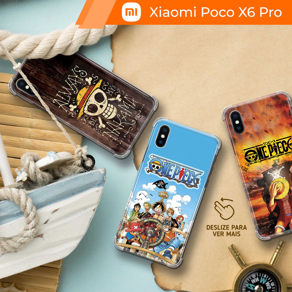 Capa Capinha - Xiaomi Poco X6 Pro - One Piece Pirata Anime