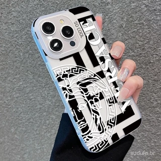 Capa de telefone Sente fosco avançado design de personalidade Cool Tide marca em inglês para iPhone 15 14 13 12 pro max 11promax 7plus 15promax xsmsx 14promax xs 13pro 11 Capa de telefone celular