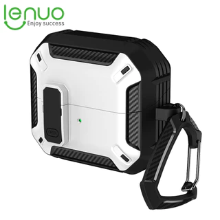 Lenuo Switch lock Caso De Fone De Ouvido Para Samsung Galaxy Buds3 Buds 3 Pro Embalagem Com Mosquetão Anti-Perdido Queda Capa À Prova De Choque