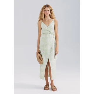 Vestido Midi Estampado Em Viscolinho Hering