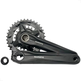 PEDIVELA DUPLO SHIMANO FC-MT210-2 INTEGRADO COROAS 36/22D BRAÇO 175MM SEM MOVIMENTO - 2X9V MTB