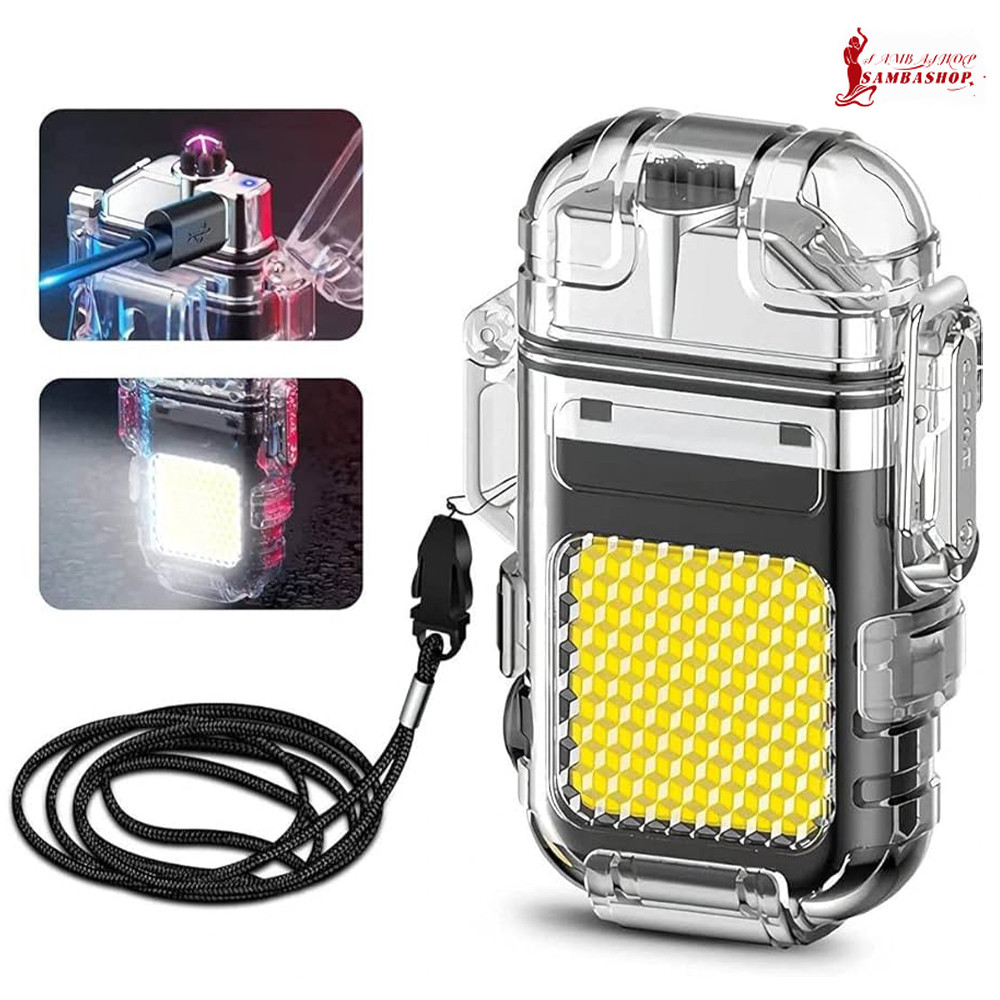 Isqueiro Elétrico LED Recarregável via USB Design Moderno e Seguro