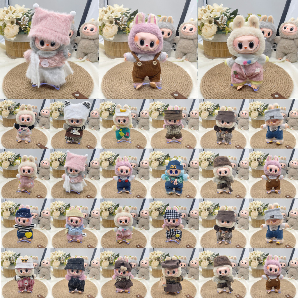 (Somente Roupas) Para Labubu roupa 15/16/17cm Labubu Não Acompanha ...