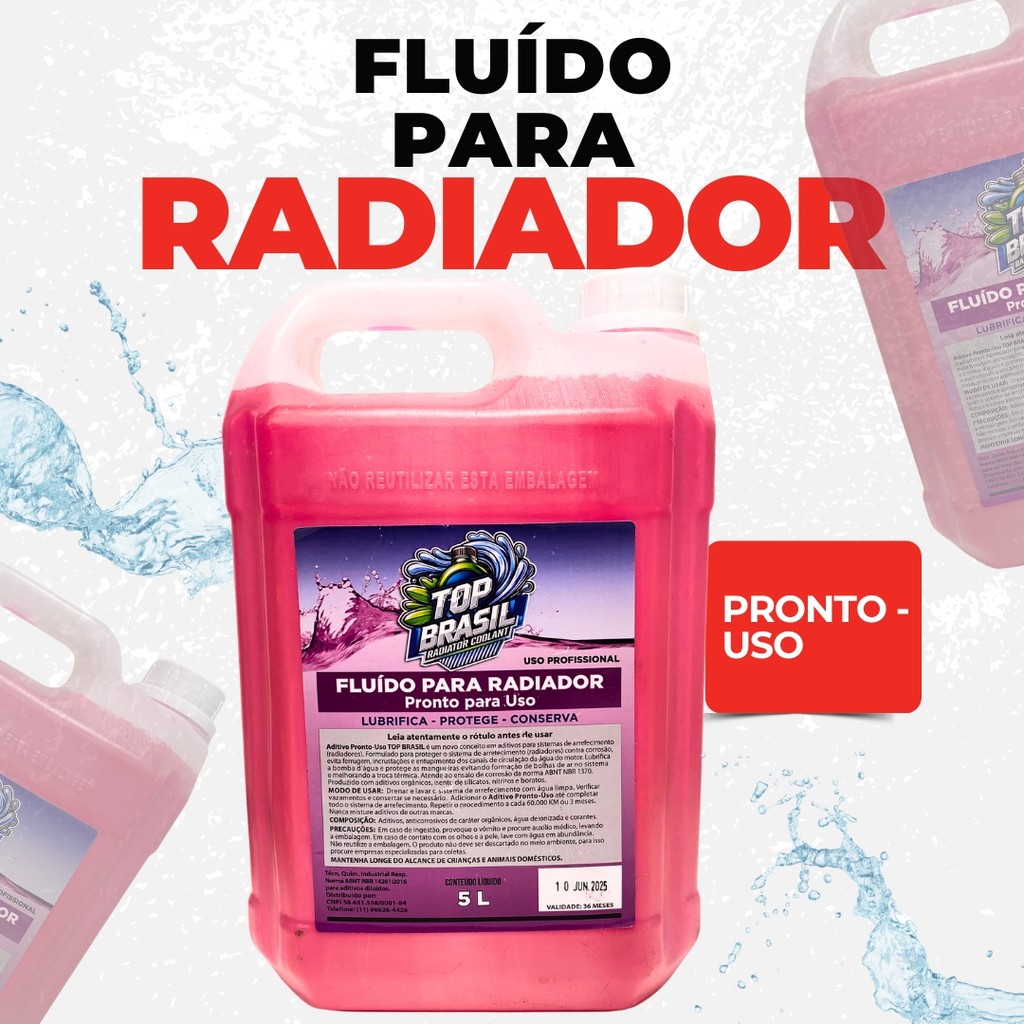 Aditivo Fluído Líquido Radiador Rosa Pronto Uso