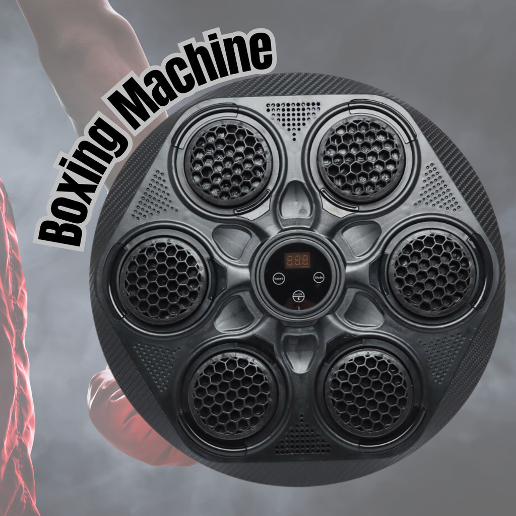 Maquina de Boxe Eletrônico Musica Parede com Luvas Bluetooth Led ...