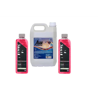 KIT ÁGUA + ADITIVOS PARA RADIADOR ROSA