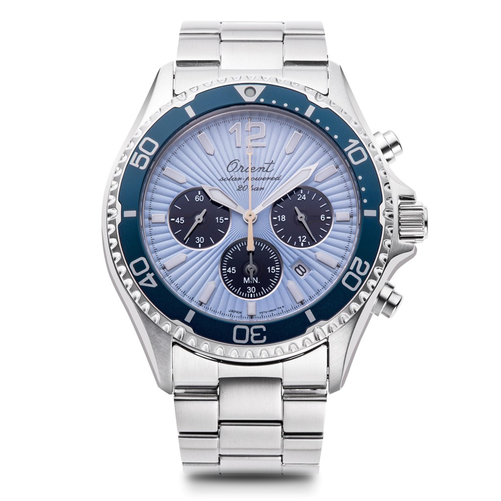 Relógio cronógrafo Orient Mako movido a energia solar, RN-TX0206L