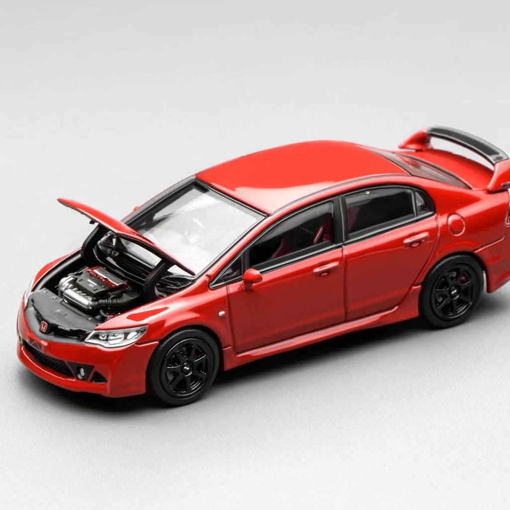 MOTORHELIX-MH 1/64 Honda Civic FD2 Mugen RR Modelos de carros Liga