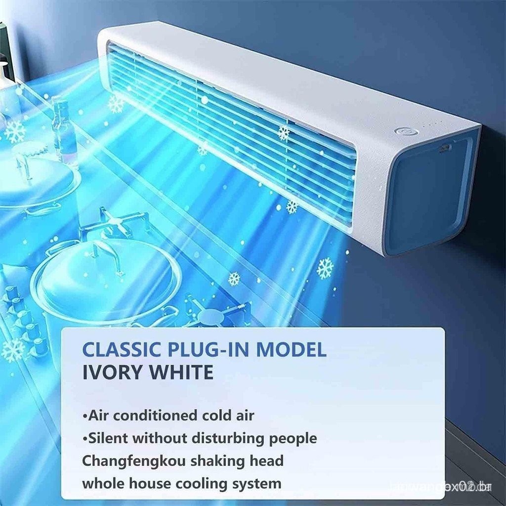 Ar Condicionado Portátil Montado na Parede, Ventilador de Cozinha Sem ...