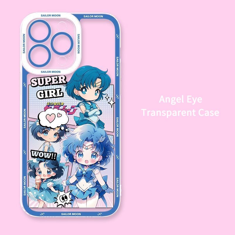 Capa de telefone Sailor Moon para iPhone 13 14 Pro Max 15 Plus 16