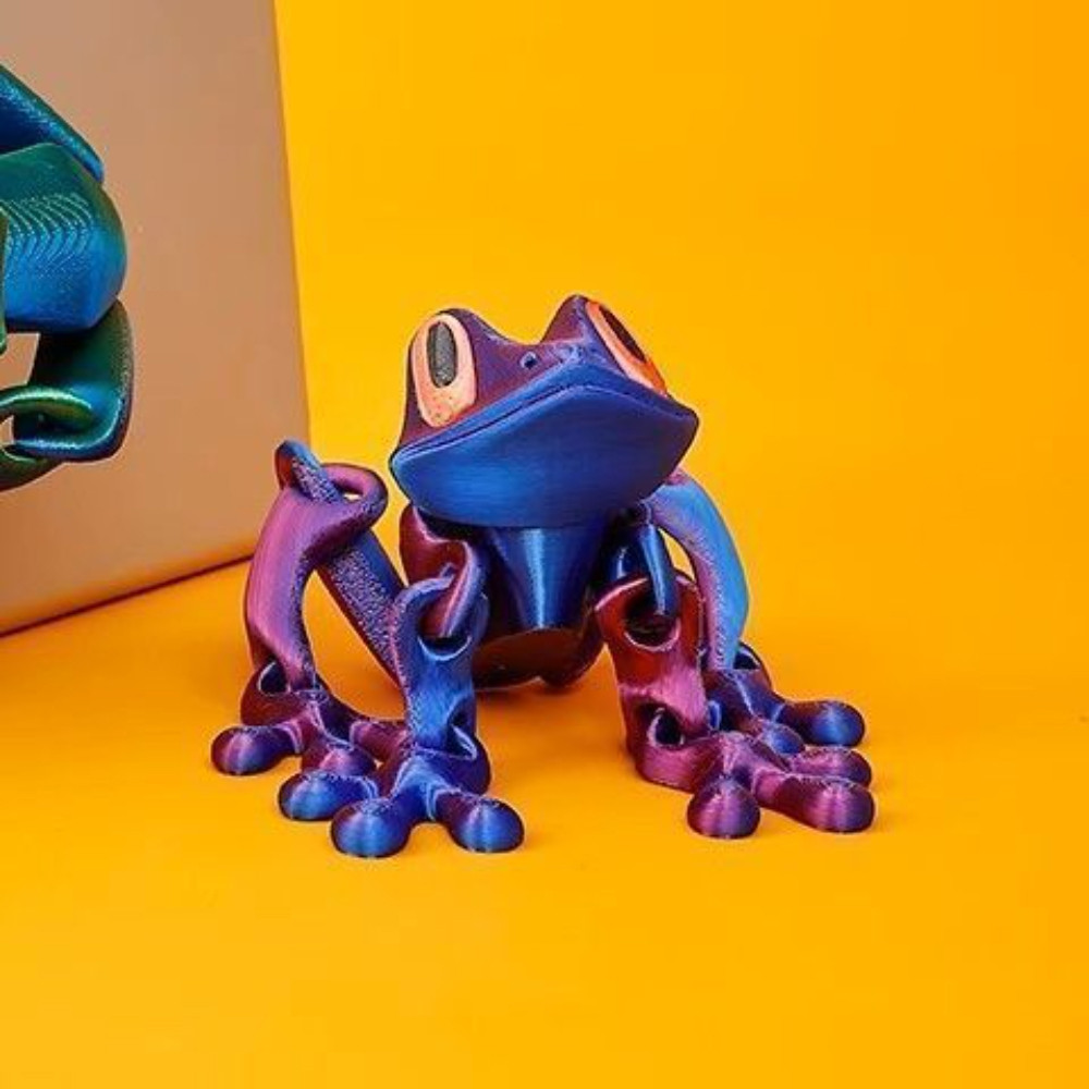 Brinquedo De Geladeira De Sapo Magnético Impresso Em 3D