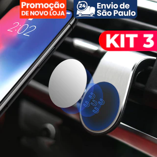 Suporte Automotivo Celular Magnético Imã 360° Carro Veicular porta telefone celular de carro