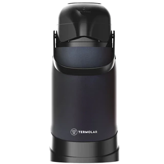 Garrafa Térmica 100% Inox Preta Revolution 1.2l Com Bomba Termolar em Oferta na Shopee