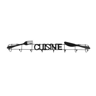 Suporte com 8 Ganchos Cuisine de Metal 47CM em Oferta na Shopee