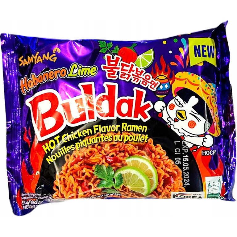 Lamen Coreano Buldak Habanero Lime Hot Chicken 135g