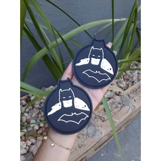 6 Porta Copo Batman Emborrachado Bolacha Apoio Para Copos e Canecas