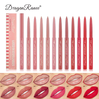 Caneta Batom Vermelho Marrom Escuro Vermelho Marrom Escuro à prova d