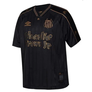 24/25 SANTOS Charlie Brown Jr. PRETA - Versão Torcedor FRETE GRÁTIS ENVIO IMEDIATO