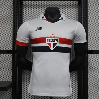 Camisa De Futebol 24 /25 S-P Início Homens Camisa Esportiva Branca (Versão Jogador) STFM