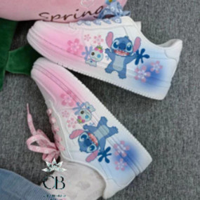 Tênis Stitch Infantil Confortável Escolar Macio Passeio Dia Dia Lançamento Envio Imediato