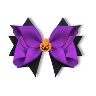 Laço Lacinho Presilha Penteado Tematico Halloween Dia das Bruxas