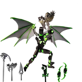 Lucky Doll Building Blocks 13 Movable Joint 3D Impressão Illidan 3a Geração Dummy DIY Decoração Montagem De Brinquedos