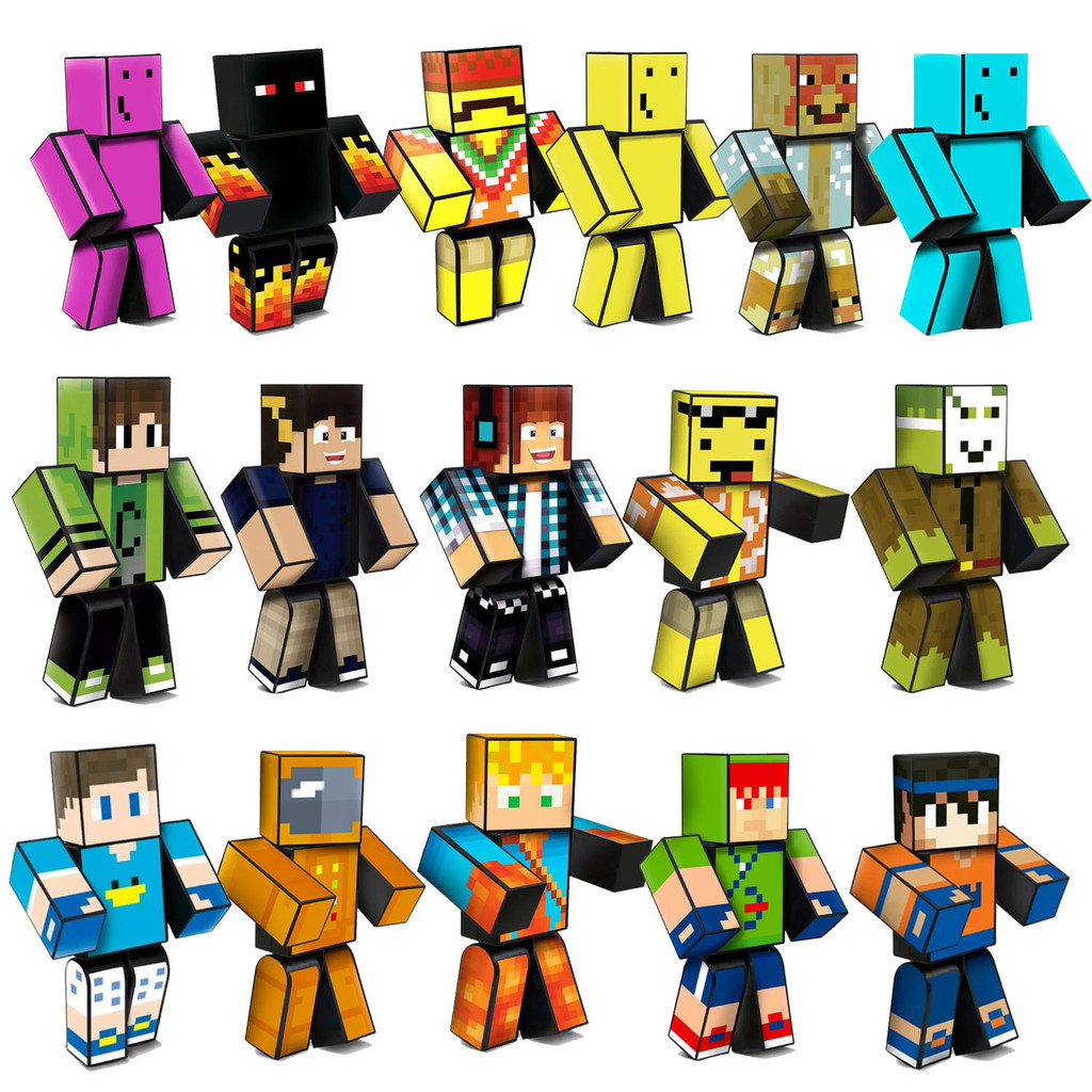 Boneco Minecraft Turma Problems 25cm Gamer Youtuber Original | Shopee ...
