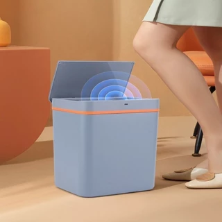 Lixeira De Banheiro Com Sensor Inteligente De Abertura Rápida Automática Com Carregamento USB