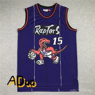Bordada Camiseta #15 Vince Carter 1998-99 Camisa De Basquetebol roxo Jersey